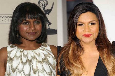 mindy kaling bleaching|mindy kaling face change.